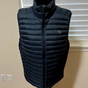 Mountain Hardwear Men's Black Down Vest, Size S